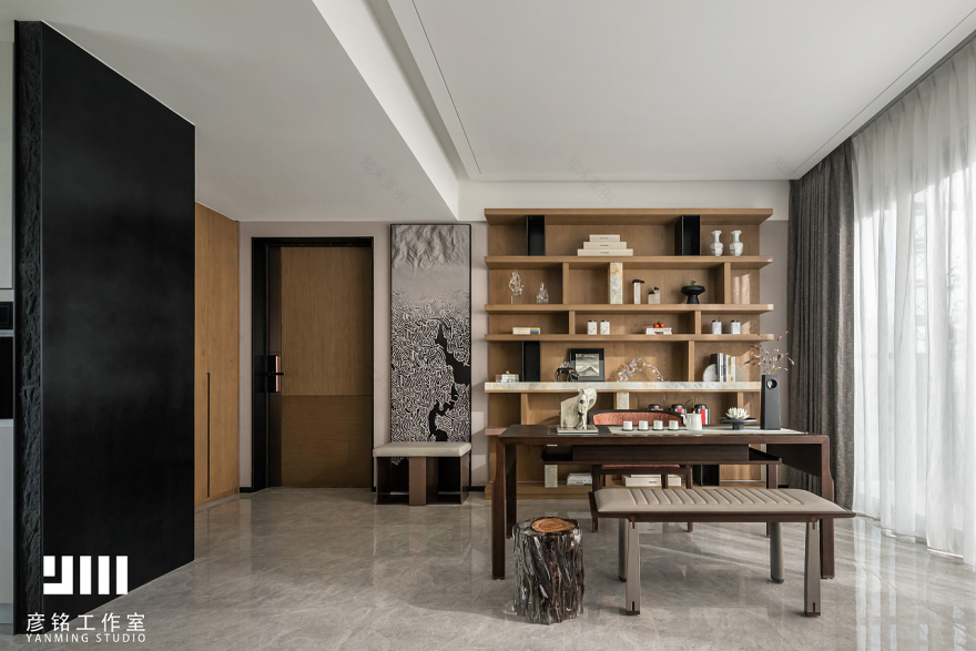 金众地产·柏悦公馆样板房 E 户型丨中国东莞丨深圳诗意空间设计,HLO 逸尚东方设计-14