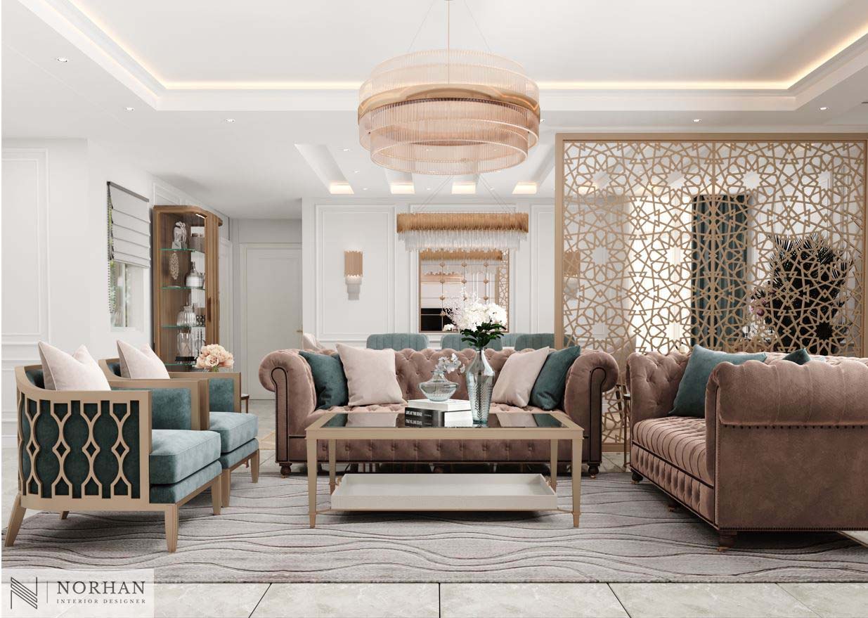 Neoclassic Interior Design For Apartment In Cairo-1
