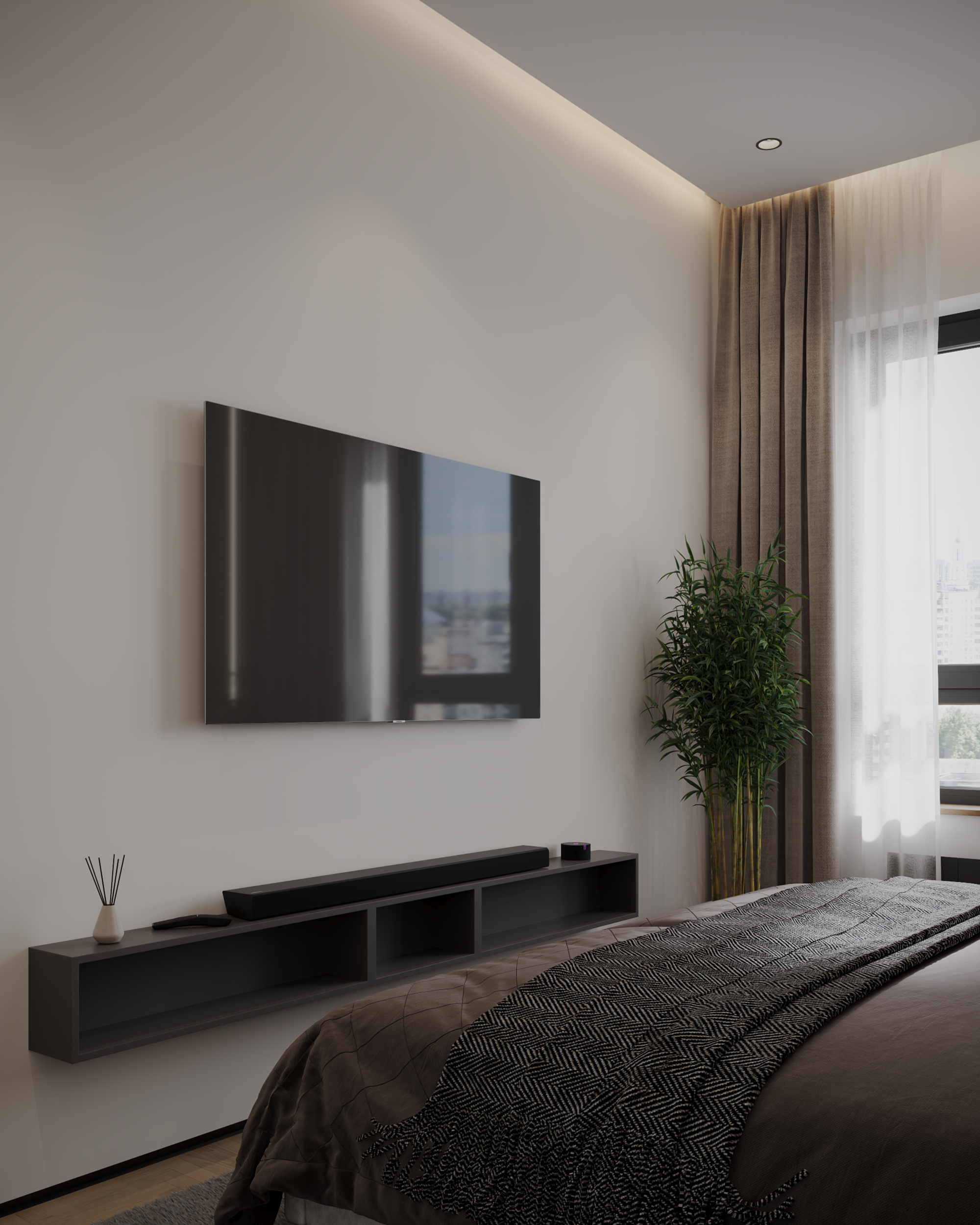 Спальная комната в классическом стиле-13