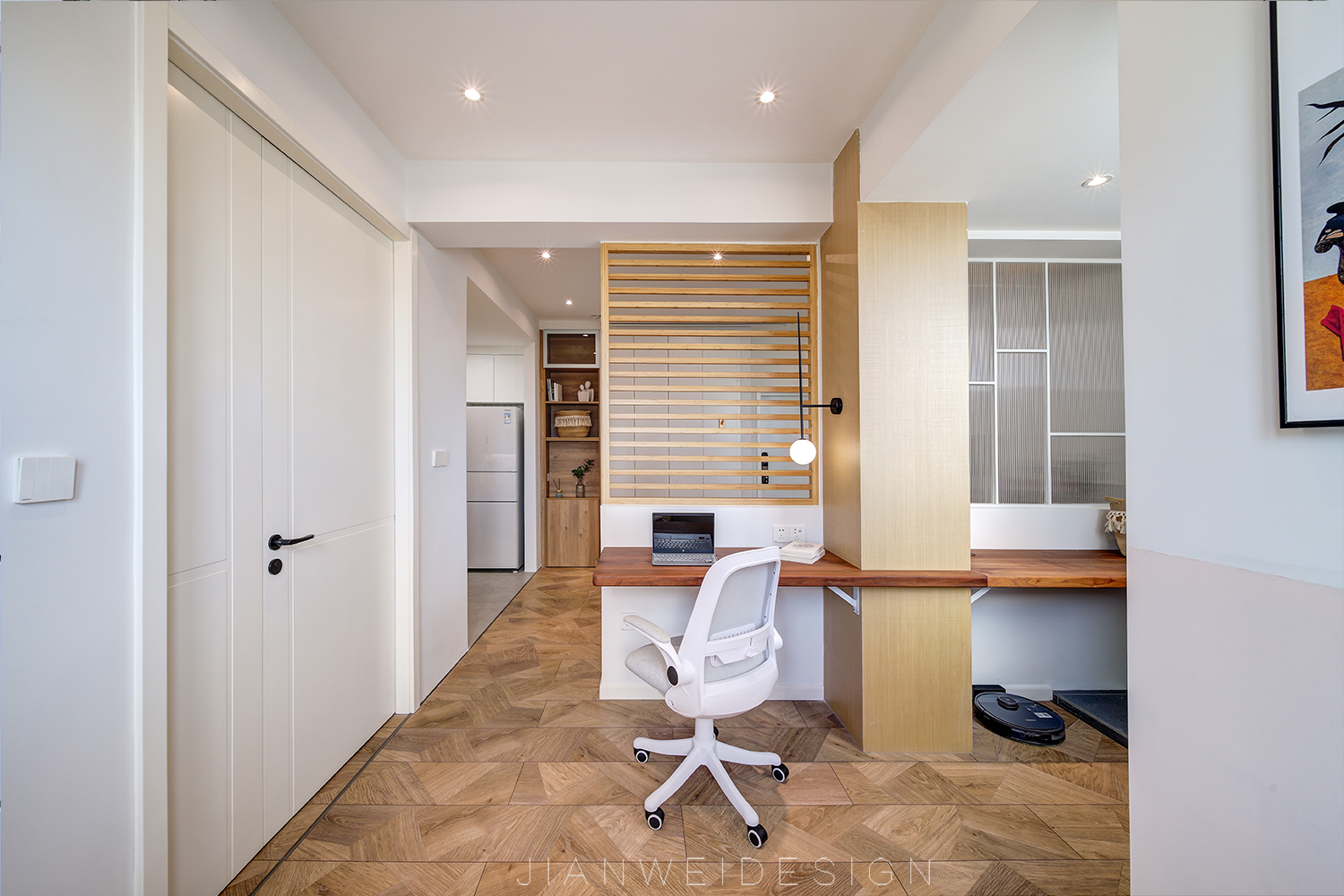 深圳新街口现代简约精致公寓设计丨中国深圳丨见微陈设艺术-54