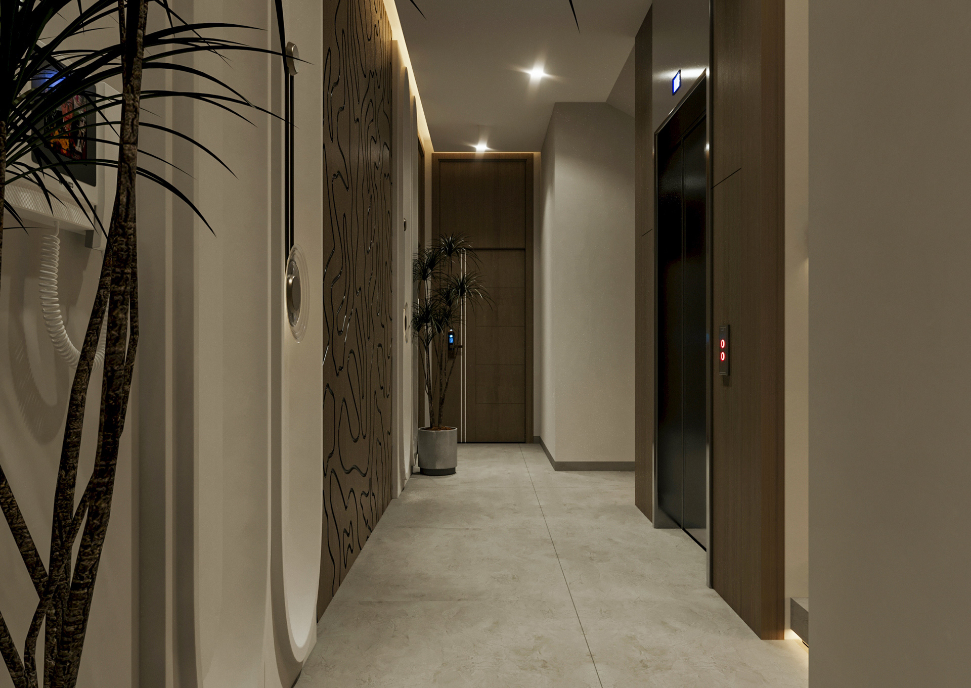 R E S I D E N T I A L enterance and corridor Dubai-9