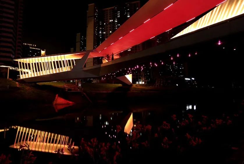 深圳坪山高级中学跨河人行桥 | 结构与空间的美学统一-79