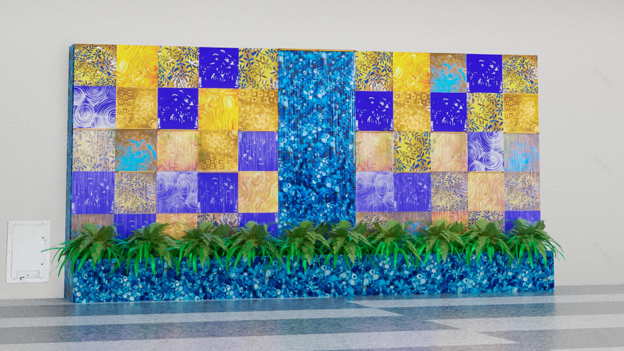 Aqua Cascata室内喷泉设计丨美国克利夫兰丨DION ART团队-7