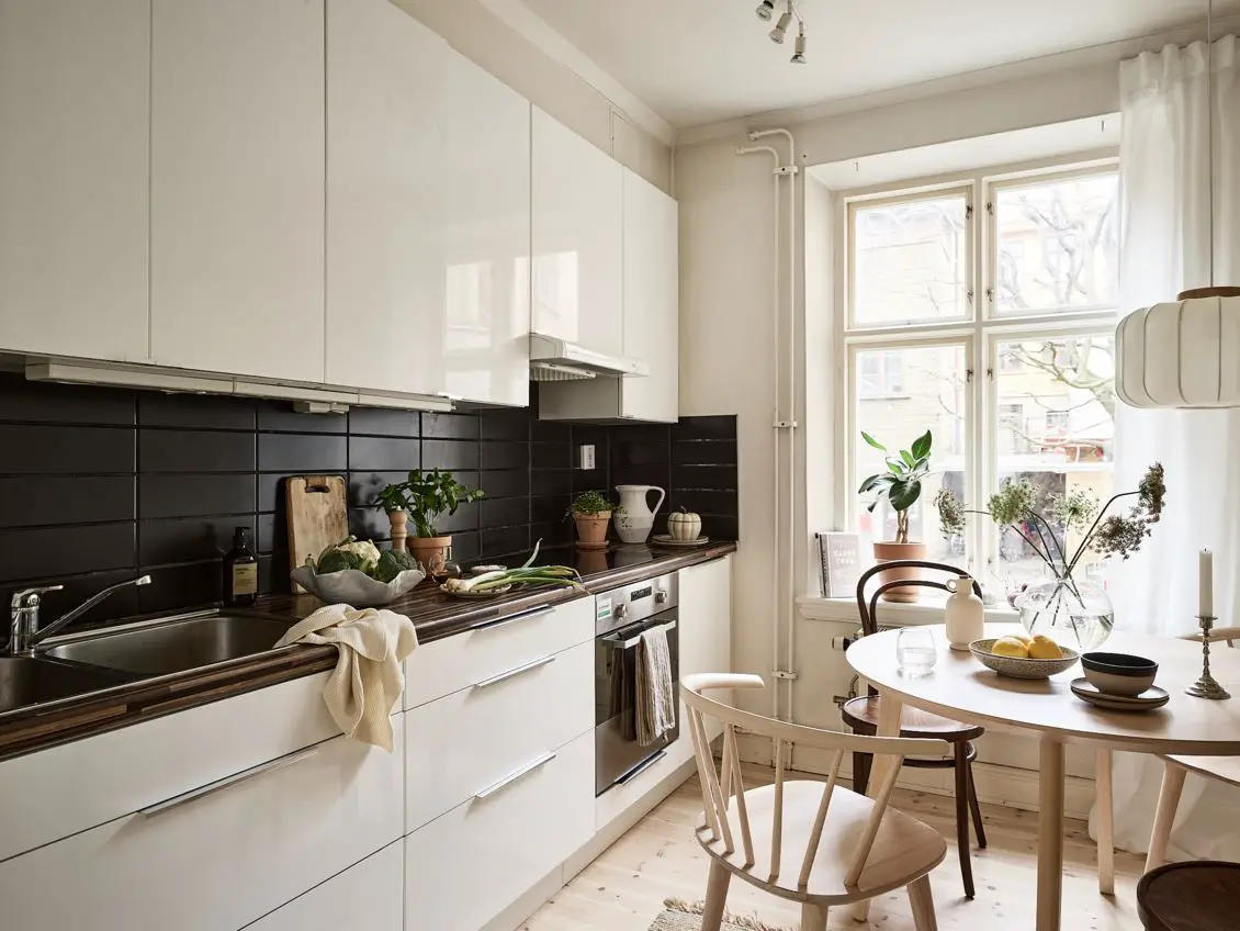 古典温馨的 50m2 斯堪的纳维亚风格公寓-6