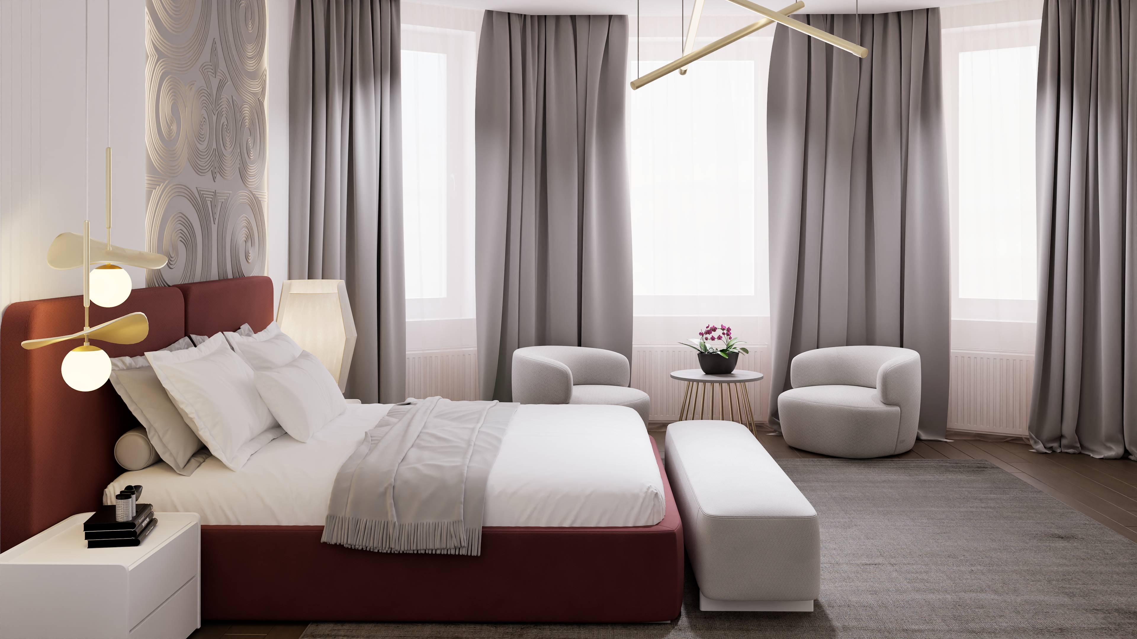 The modern bedroom-2