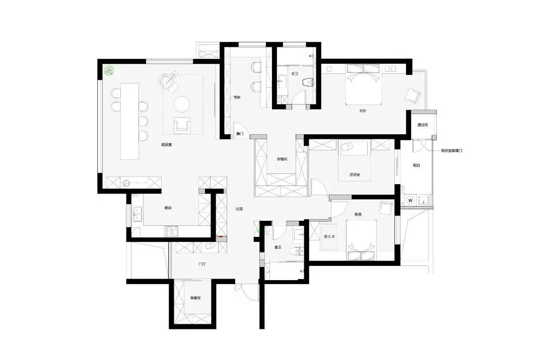 192㎡极简大平层丨中国随州丨叶胤祥设计事务所-59