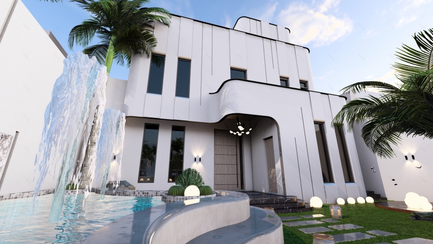 科威特现代别墅-17