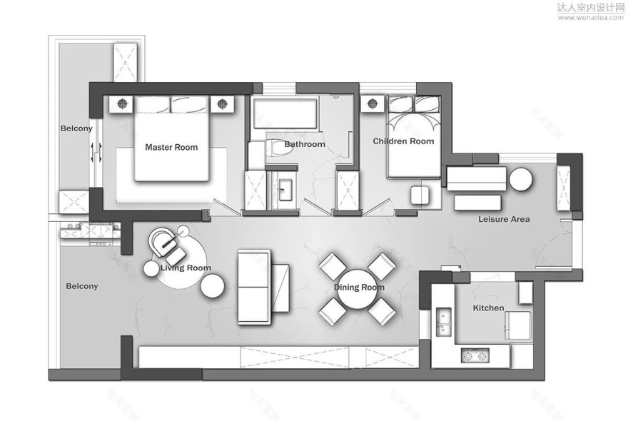 武汉壹零空间设计:葛洲坝城市广场120㎡私人住宅-0