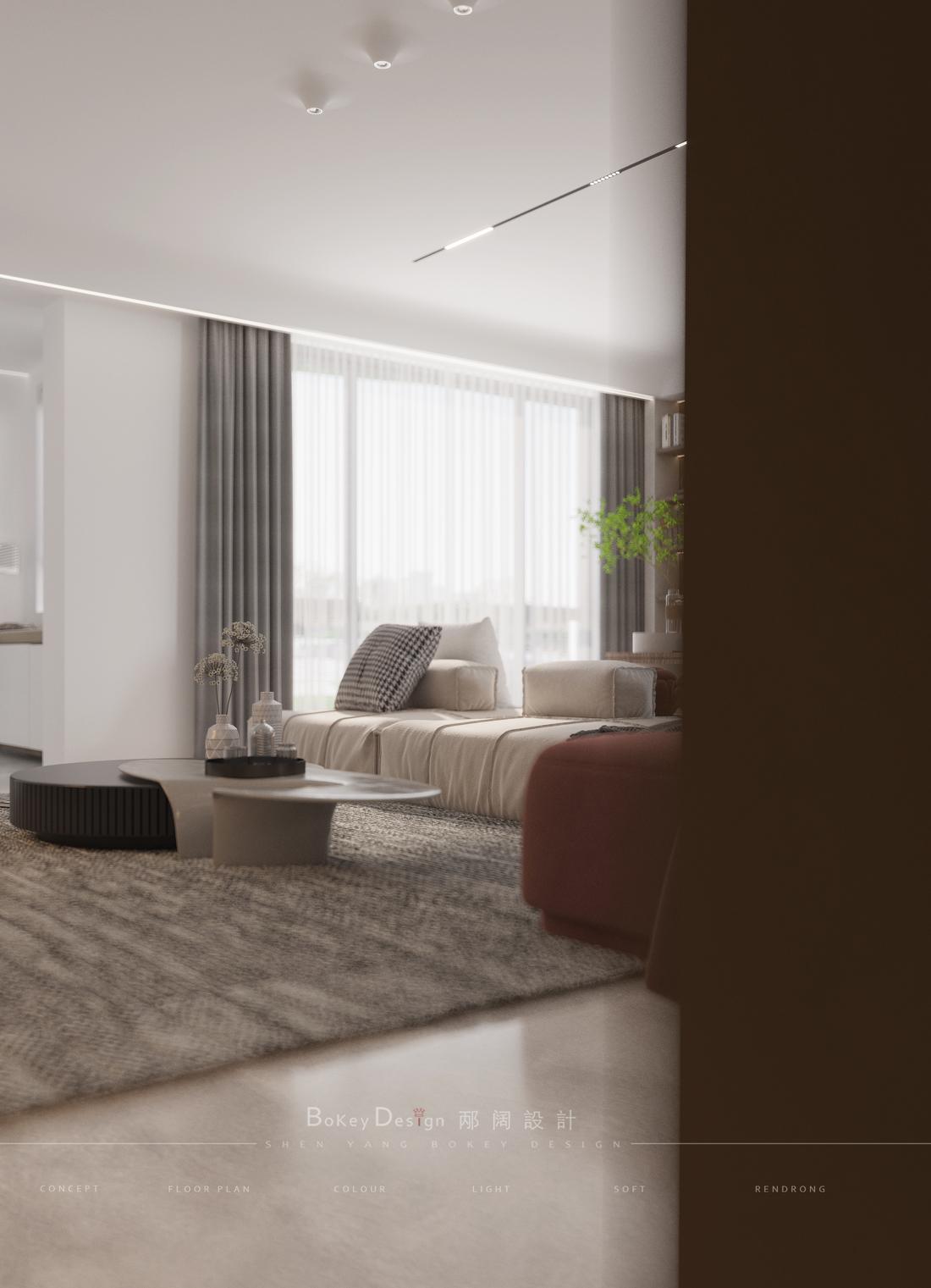 奶油焦糖微水泥侘寂设计-0