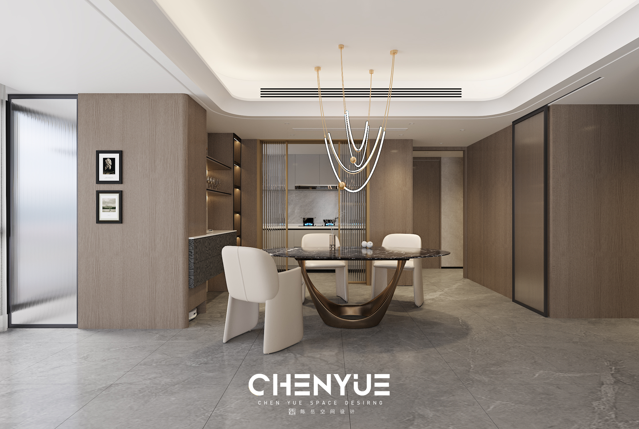 万科星耀天府 160㎡ 现代轻奢丨陈岳-16