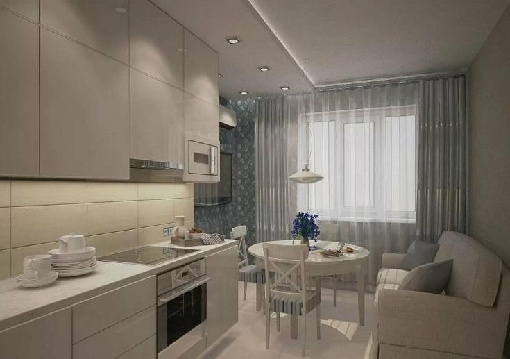 12平米厨房客厅一体化设计-50