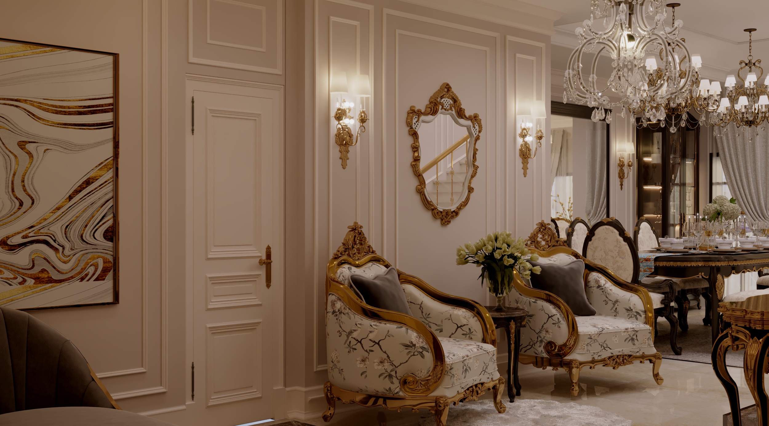 石园客厅丨埃及开罗丨Decorous Studio-24