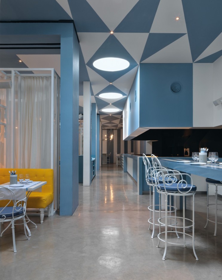 印尼 Da Maria 餐厅  现代餐饮空间诠释水磨石与金属之美-7