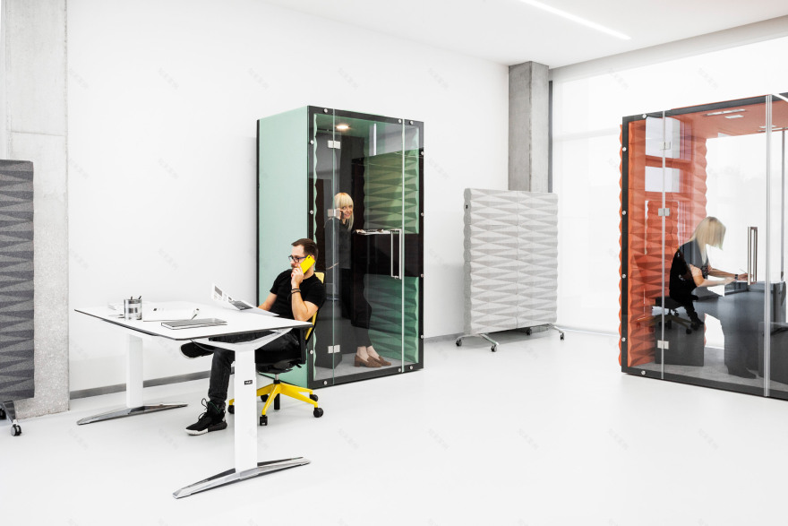Vank's soundproof pods offer private workspaces for open-plan offices-9