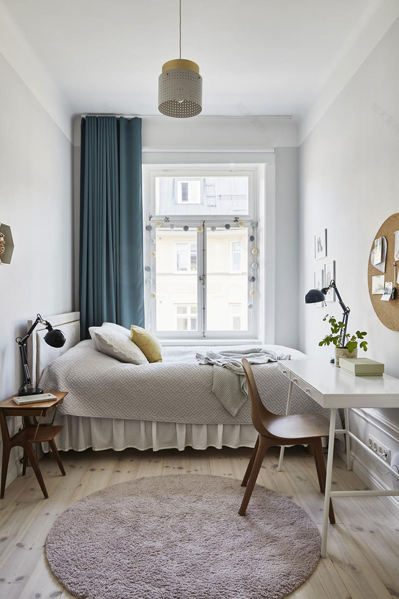 斯德哥尔摩黄色蓝色调公寓-10