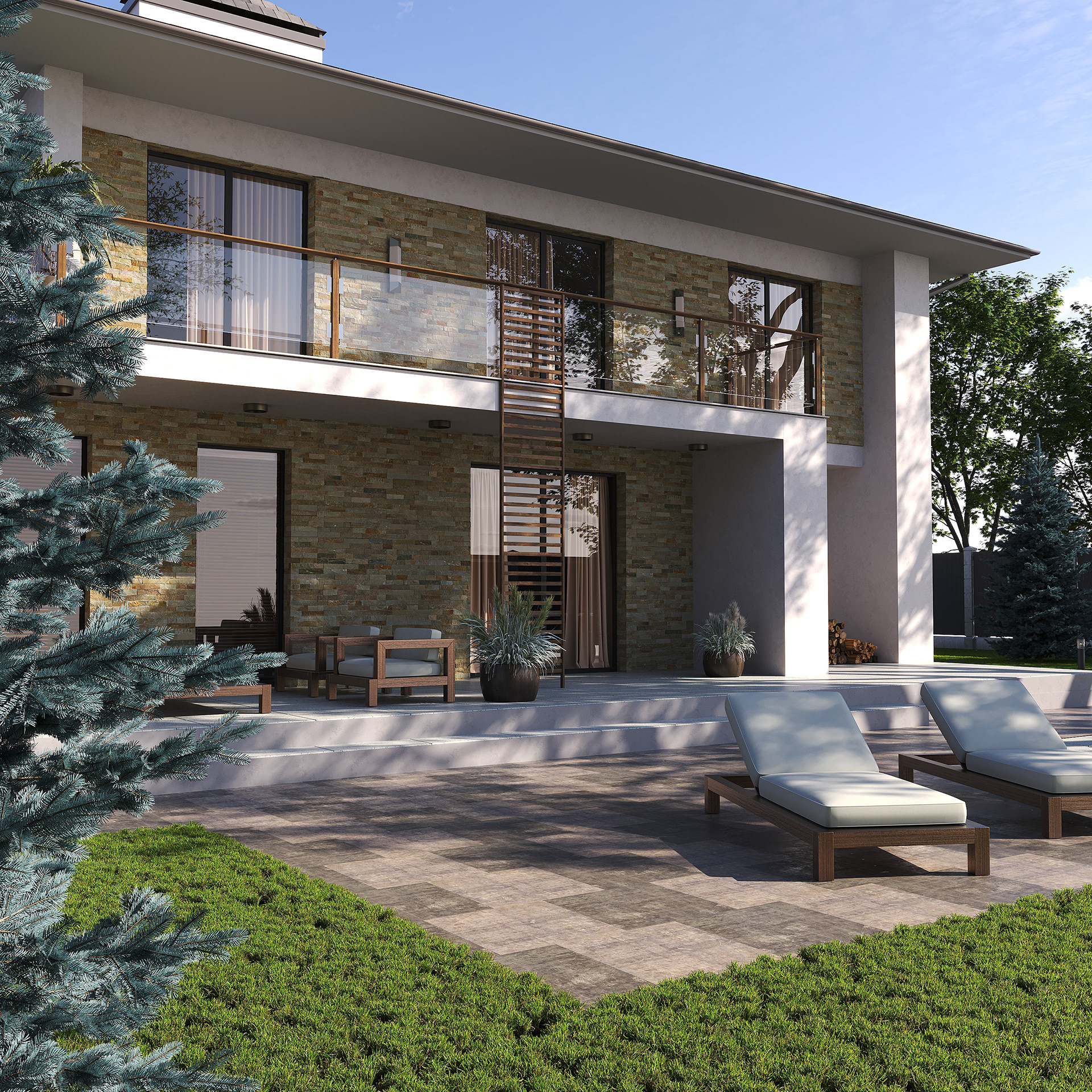 Country house exterior visualization-2