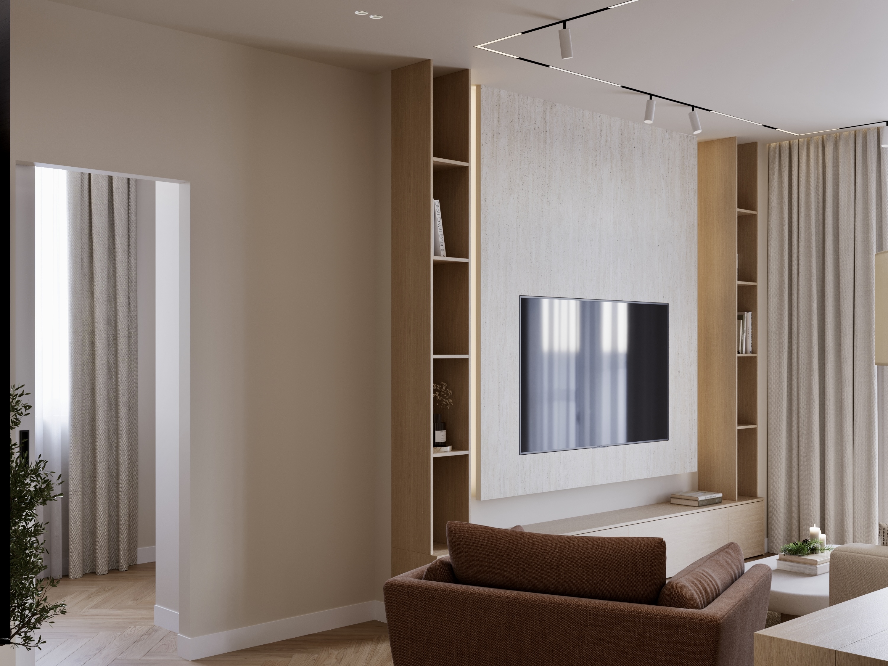 Living Room,KItchen,Hallway室内设计丨ArmeniaYerevan-14