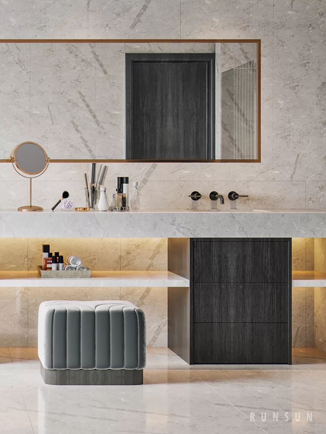 都市新贵之暗色迷迭香 | 朗石设计打造独特归家空间-40