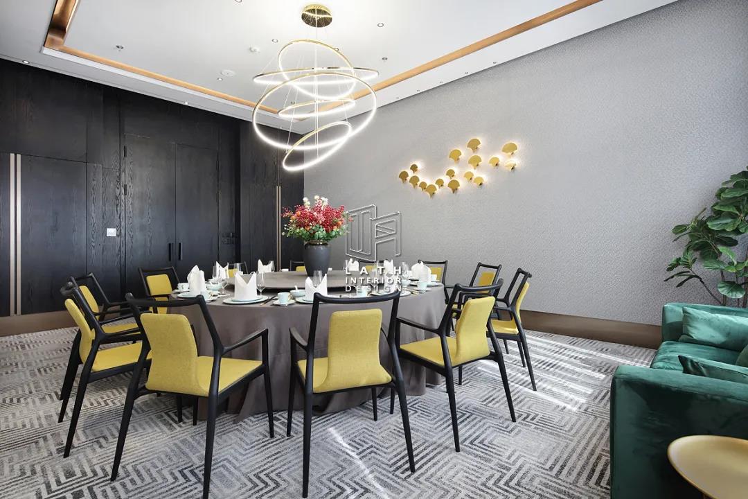 现代 Art Deco 风格餐厅设计-59