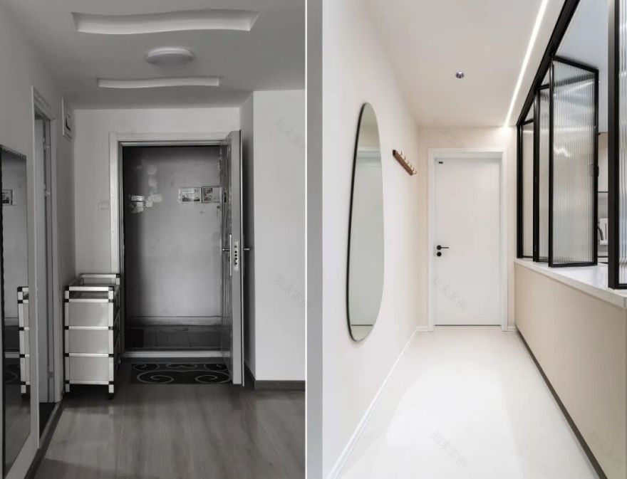 「原创案例」同色系的高级感,可以折叠的厨房解锁光影流动-79