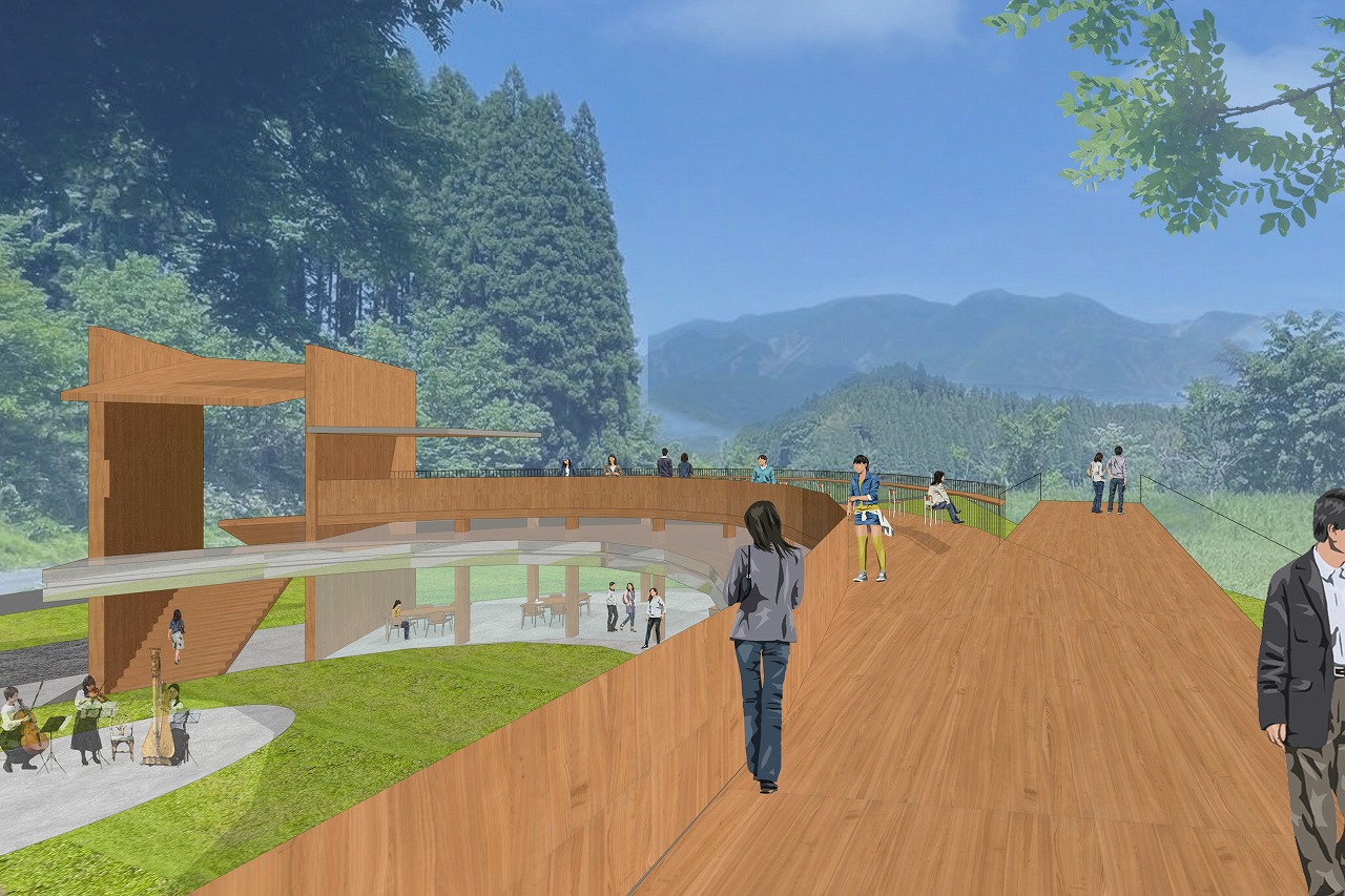 长汤项目 苦田见圆景丨日本大分丨塩塚隆生アトリエ-4