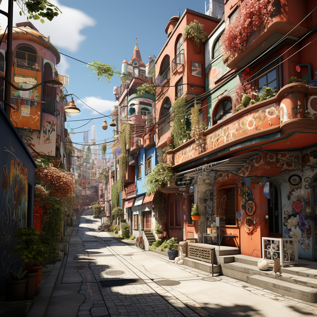 Colorful Cityscapes | Mediterranean Scene-11