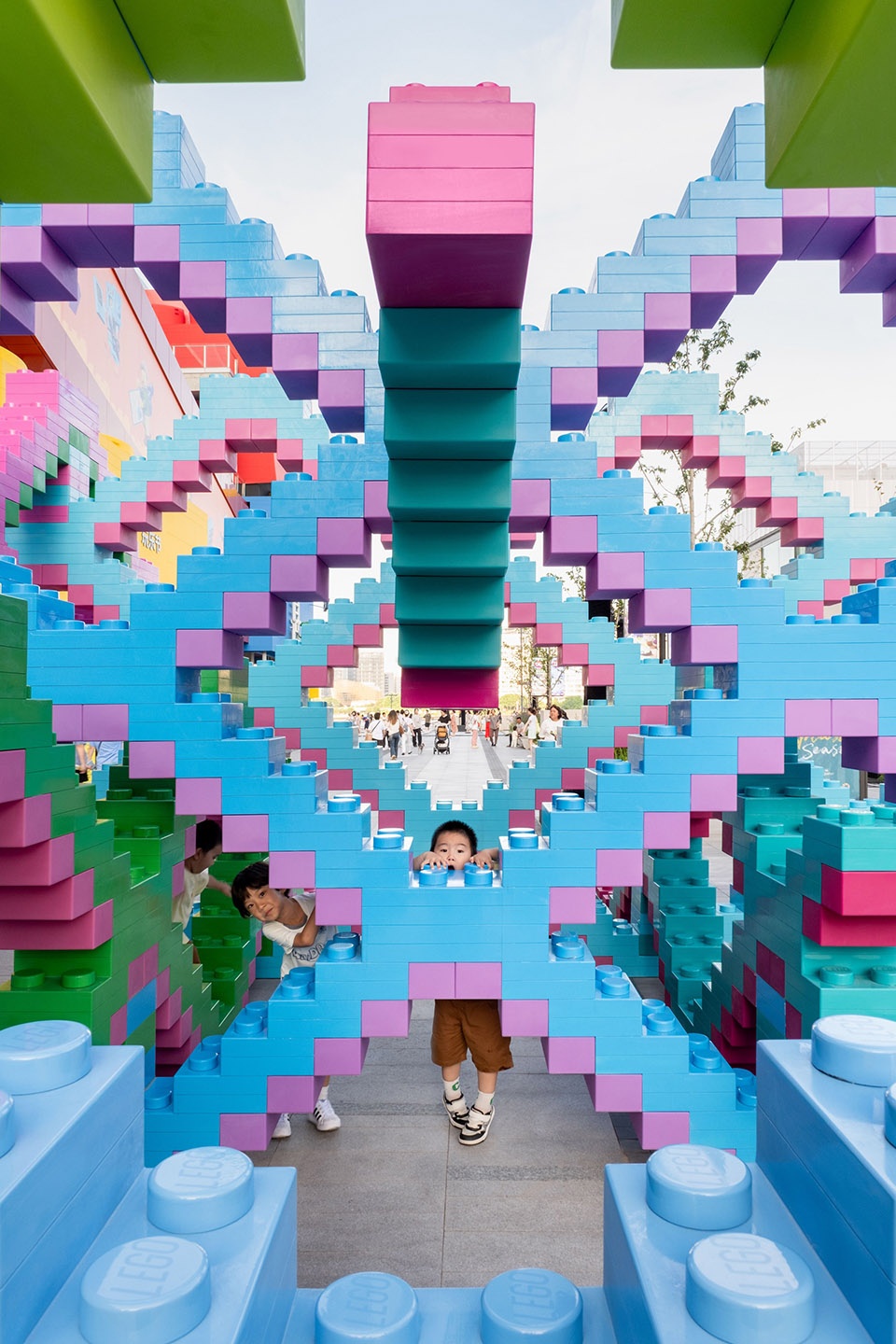 乐高® “世界玩乐节” – 《织光乐园》公共艺术装置丨中国上海丨大星吉子工作室-64