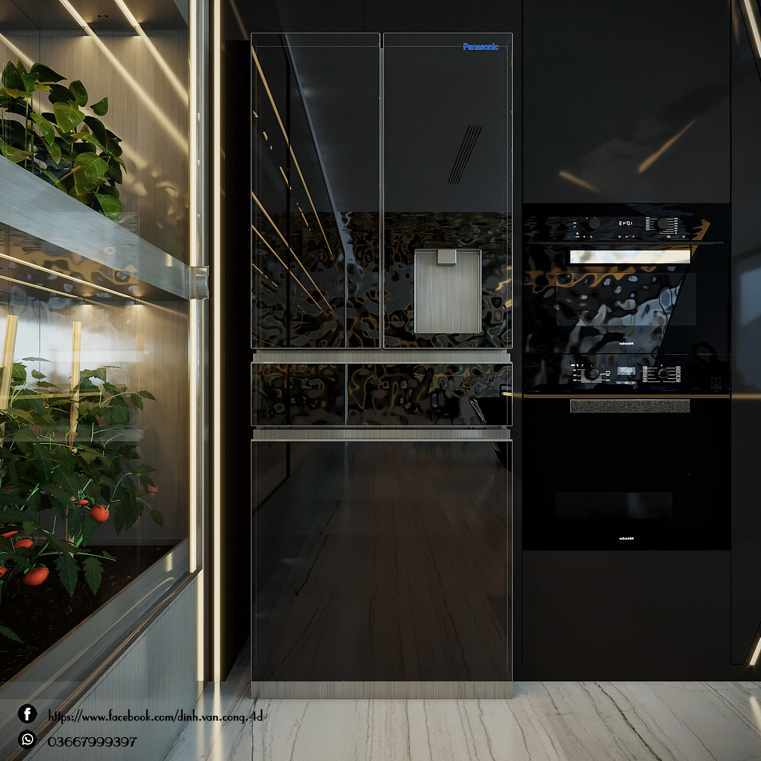 现代与未来主义厨房-7