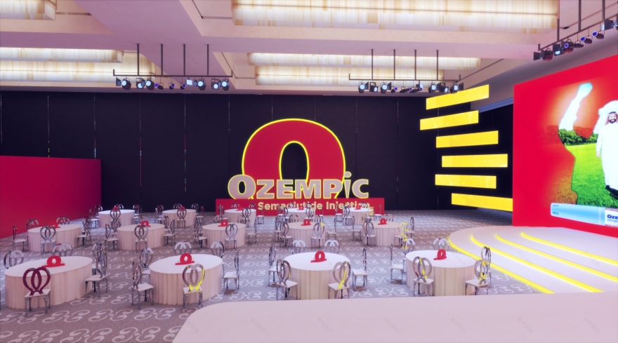 Ozempic Egypt - UAE - exhibition stand booth design-14