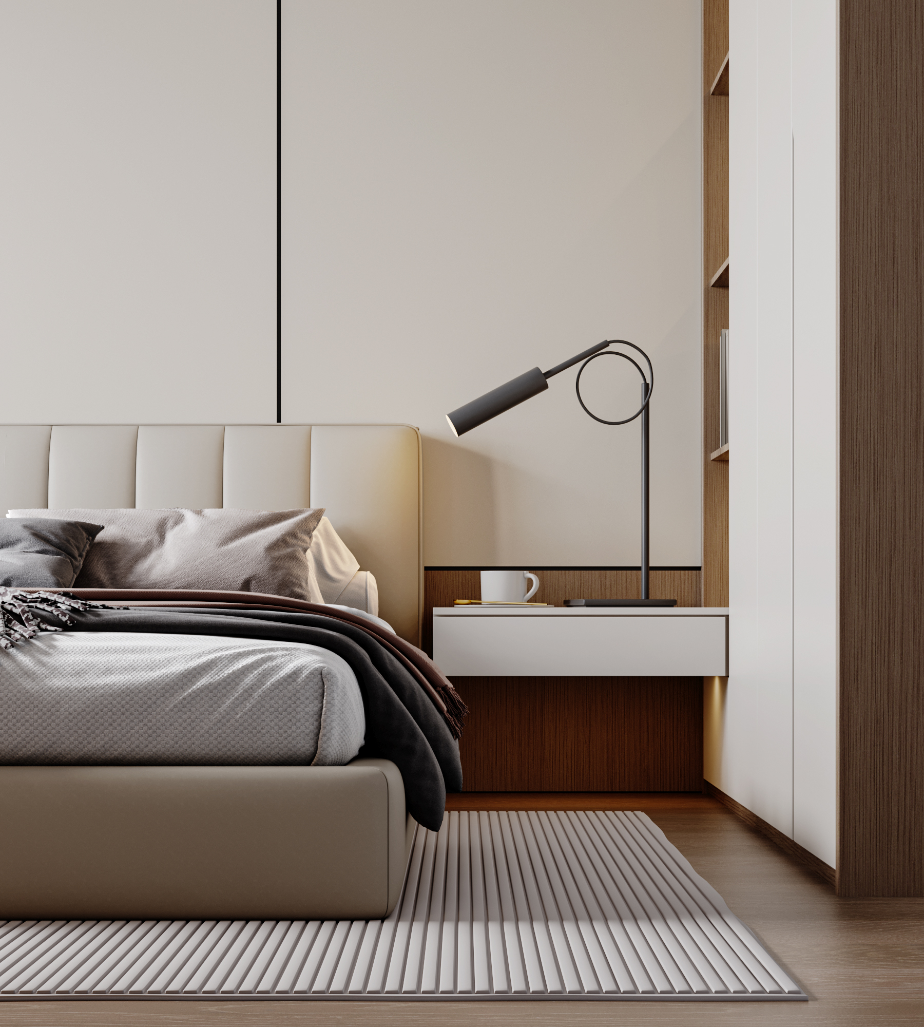 现代简约样板间-17