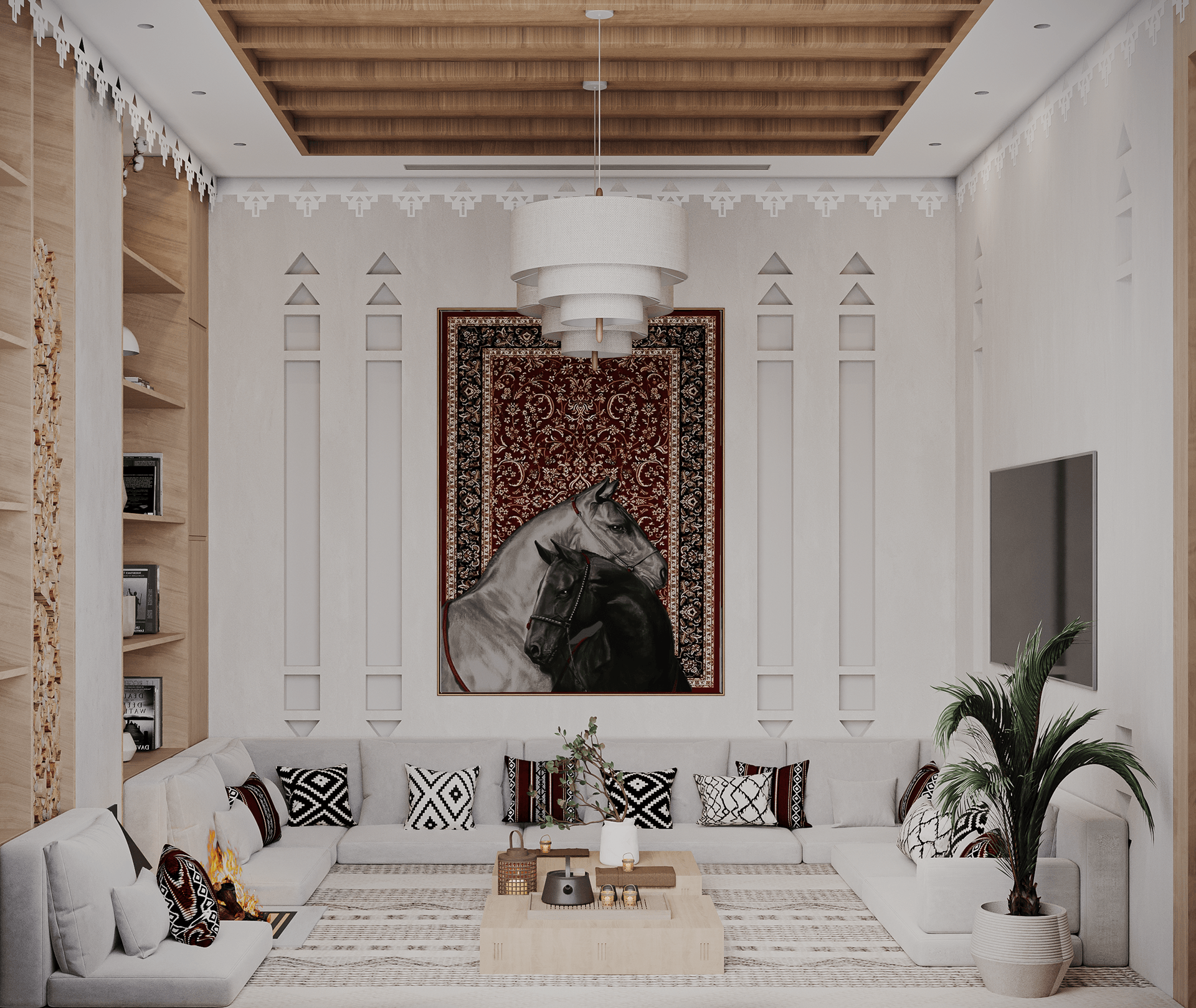 纳吉迪议会（注：Najdi一般音译为纳吉迪 ，Majlis常见意思为议会、理事会 ，具体需结合实际语境判断） 丨沙特阿拉伯丨Samah Hassan Designs-8