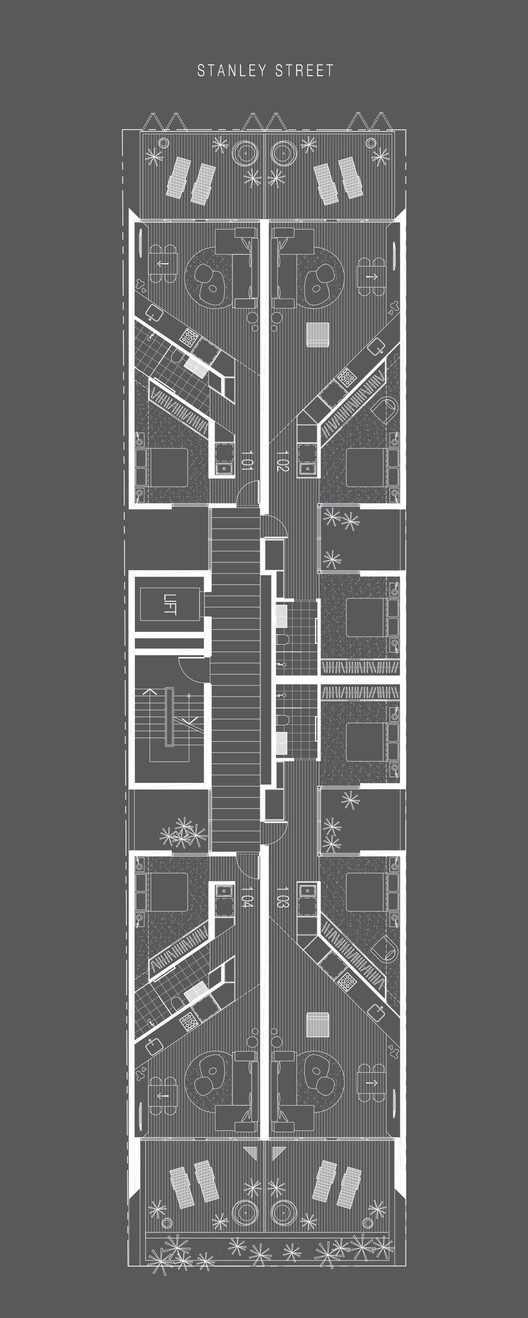 澳大利亚 Collingwood 公寓设计 · SJB 建筑事务所的挂毯-12