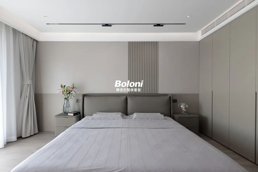 灰色极简大平层,治愈深夜 emo 的舒适之家-34