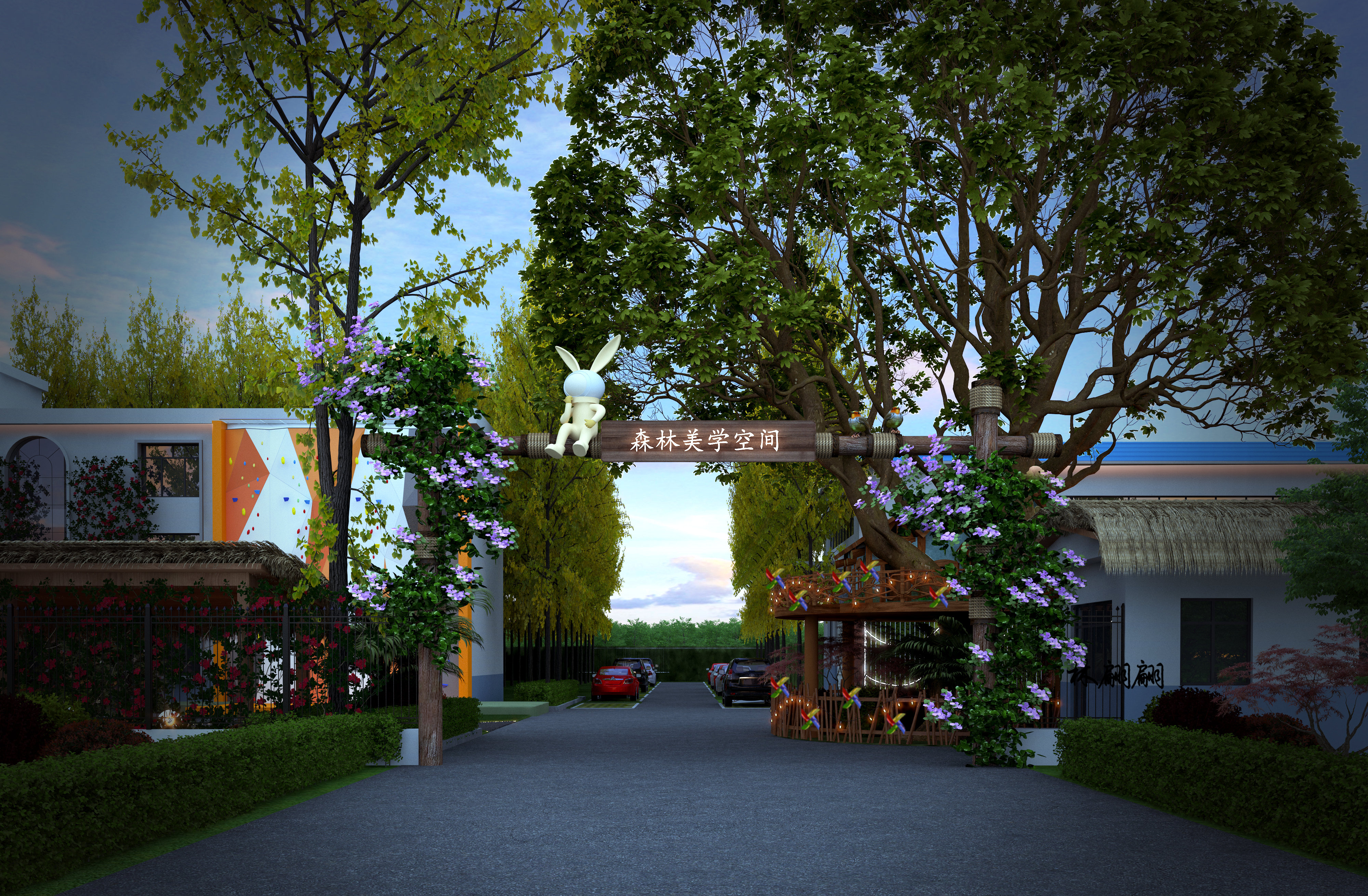 室外效果图|露营风森林美学-10