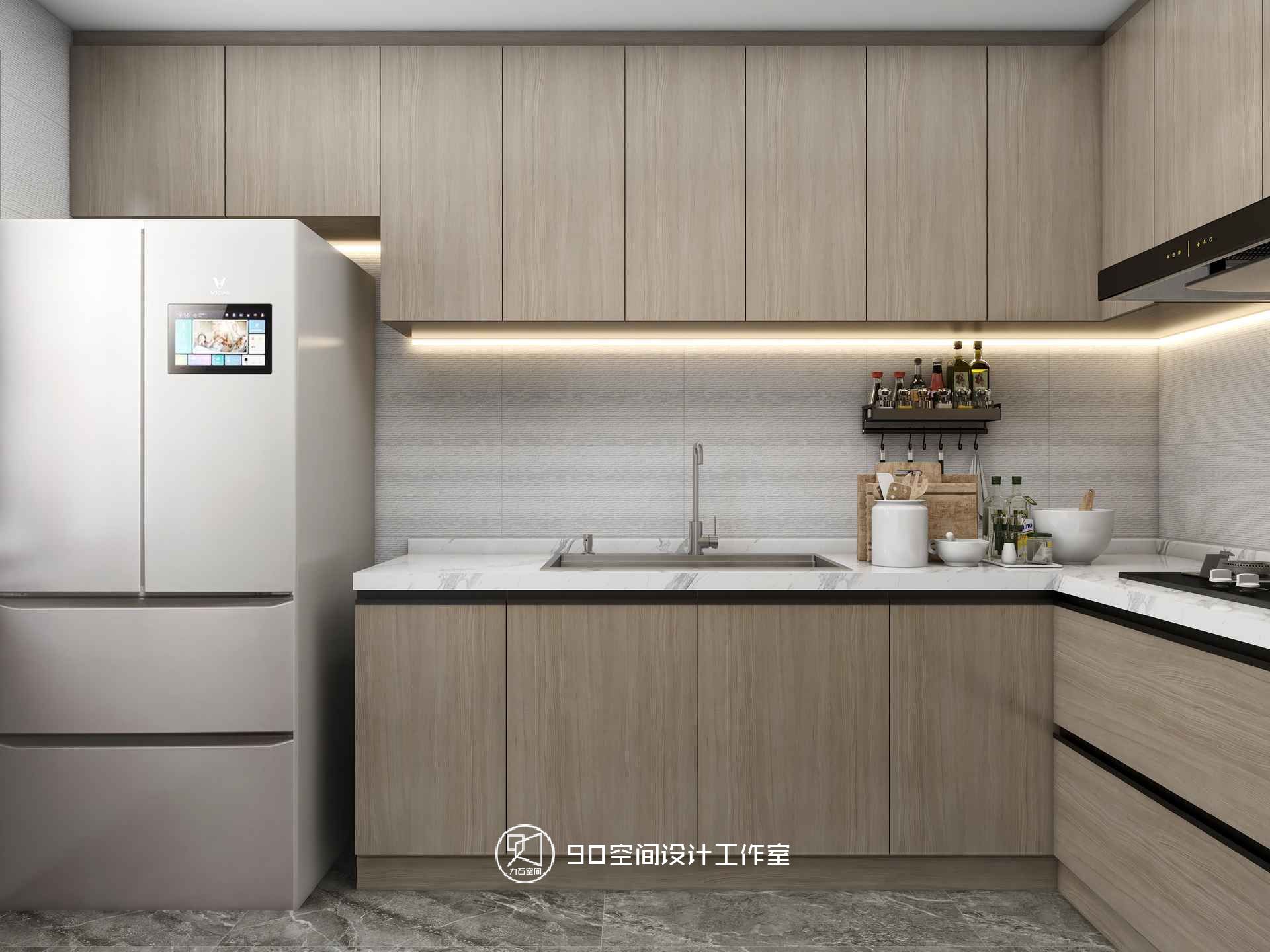 绿意浓情 · 轻奢风格 125 平方 3 室 2 厅 2 卫设计-31