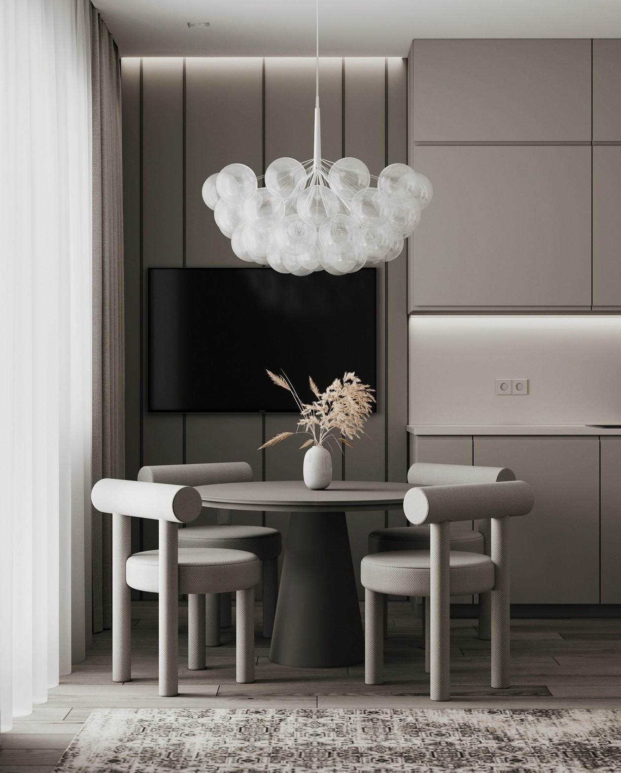 极简北欧邂逅波西米亚，打造静雅高级空间-0