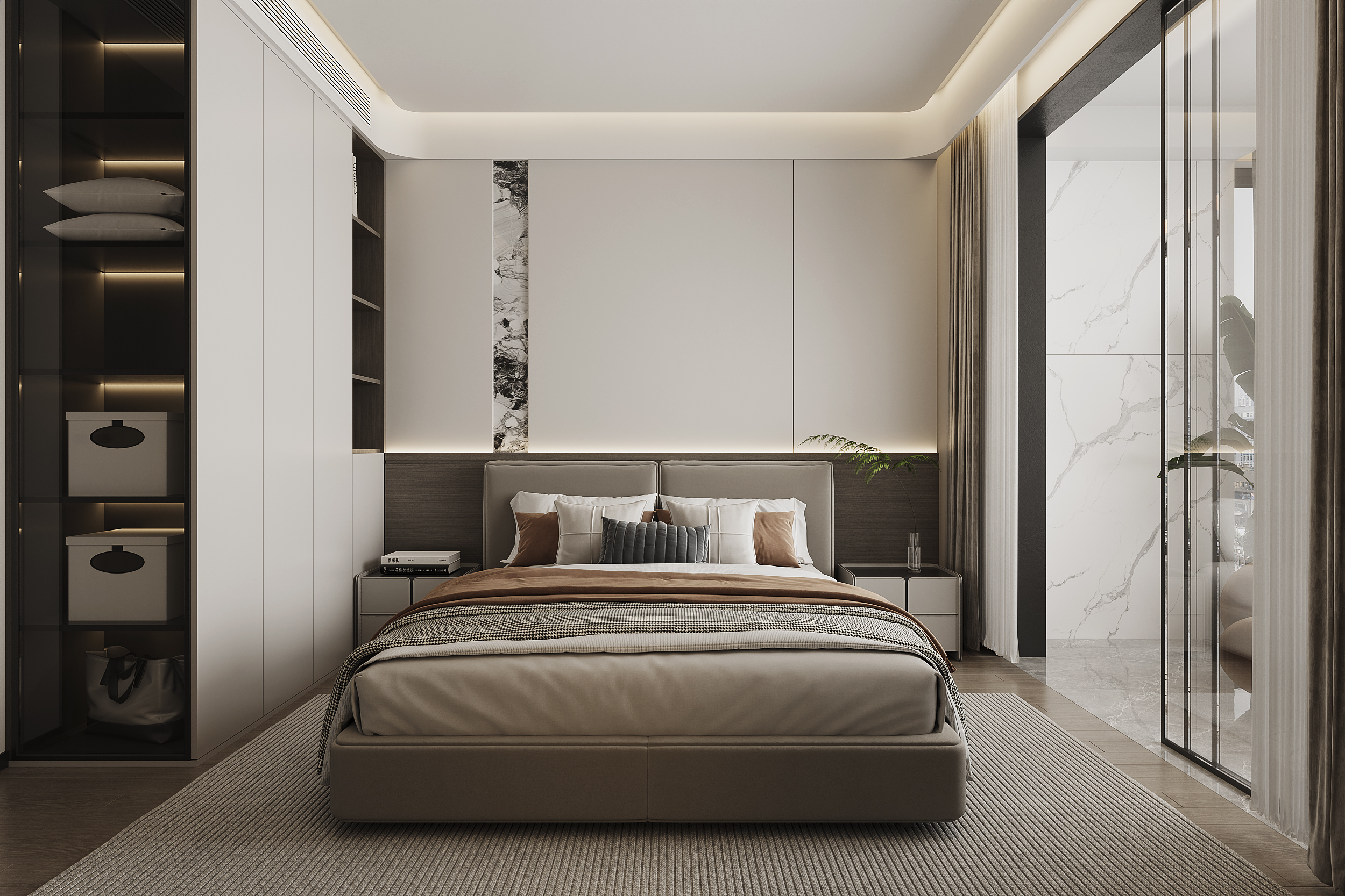 现代简约风格——家装 3D静态效果图-4