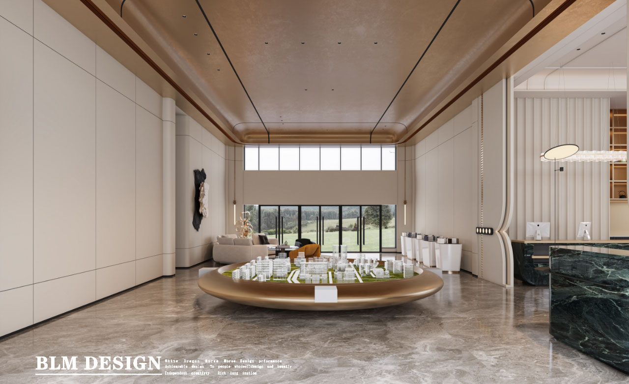 白龙马售楼处效果图制作-6