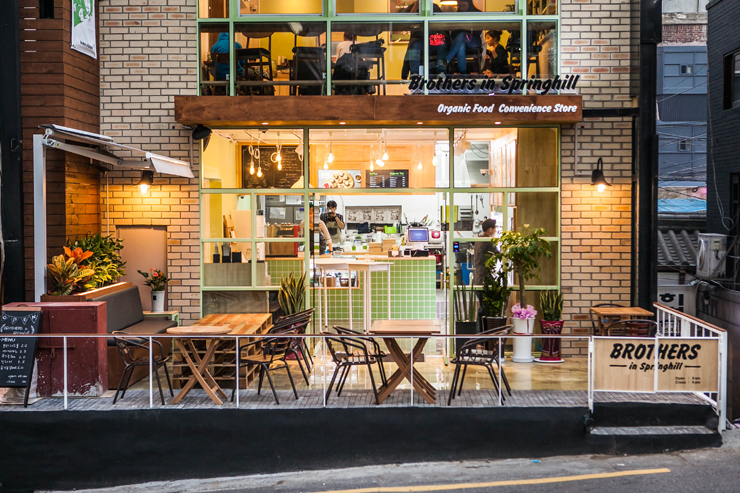 首尔 22 坪有机农沙拉专卖店 绿色环保室内设计-7