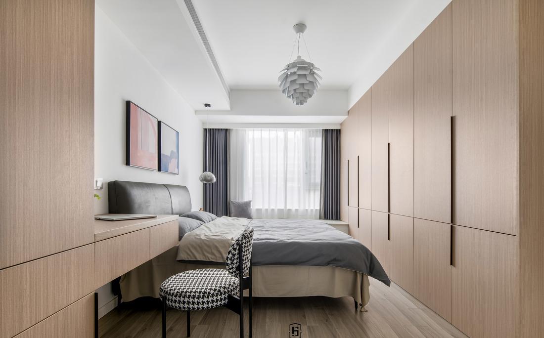 芜湖融悦东方 7 米开间客厅,个性鞋柜与开放式厨房设计-22