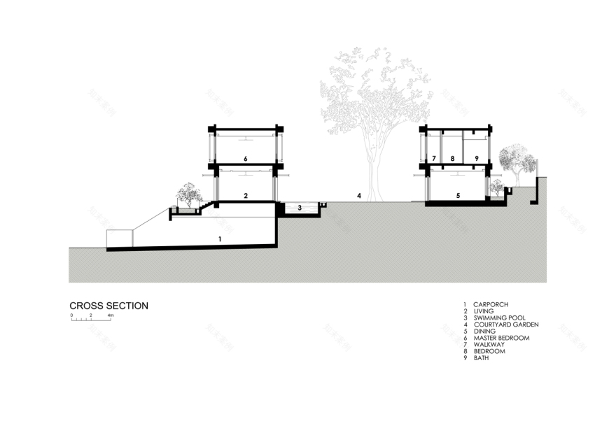 透视屋 · 新加坡绿色走廊中的白墙绿意-56