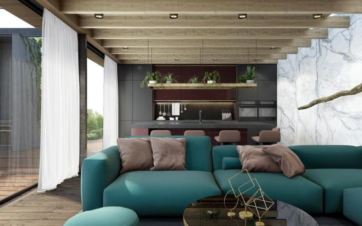 乌克兰基辅亚洲风住宅——和谐自然的人居环境-40