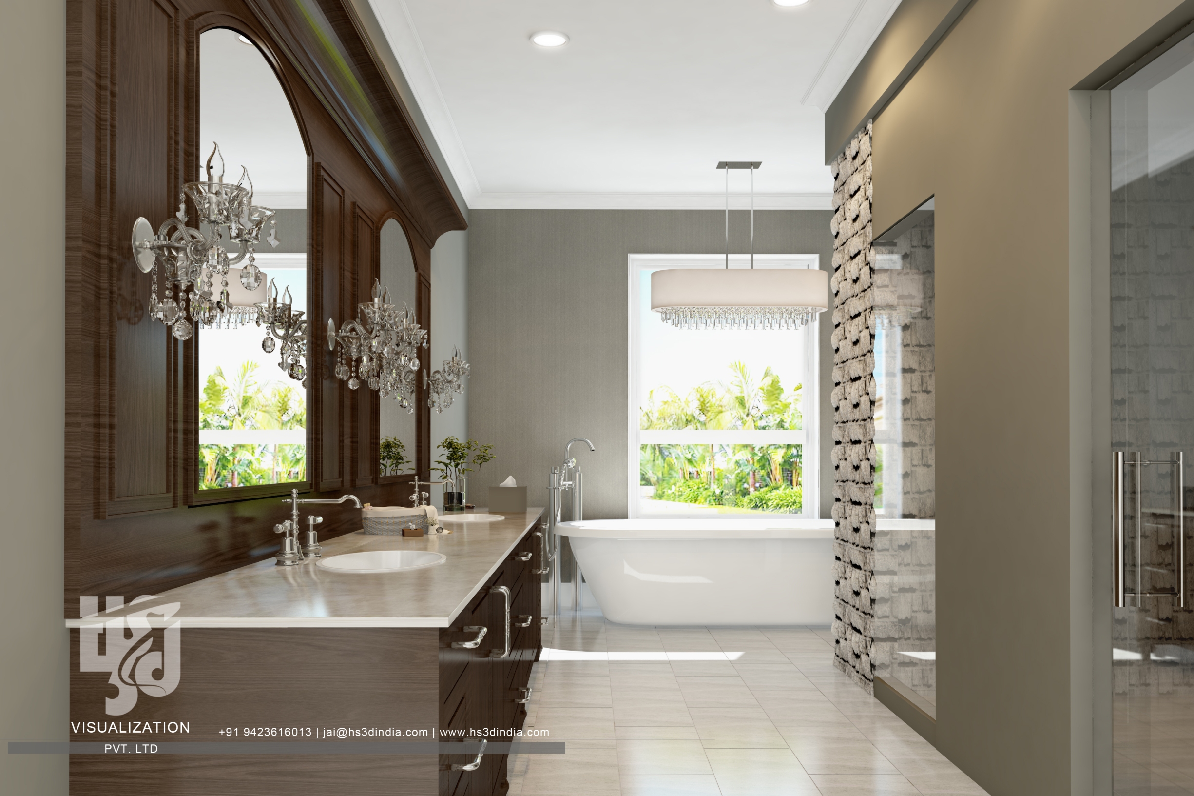 印度 HS3D 打造惊艳住宅室内渲染-17
