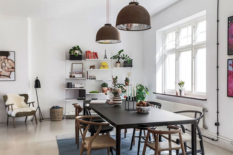 工业风与斯堪的纳维亚风格完美结合的瑞典公寓-12