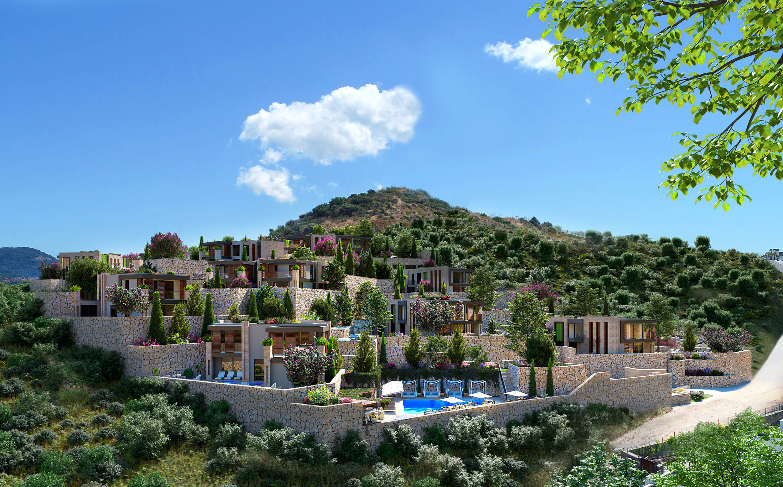 悬崖之上的豪华绿洲·Skygarden Villas丨土耳其丨Quark-15