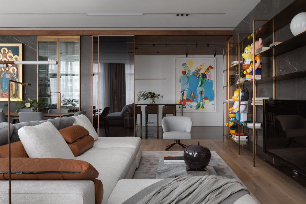 现代家庭公寓的多彩室内设计风格 Deep Chord interior / YODEZEEN Architects-0