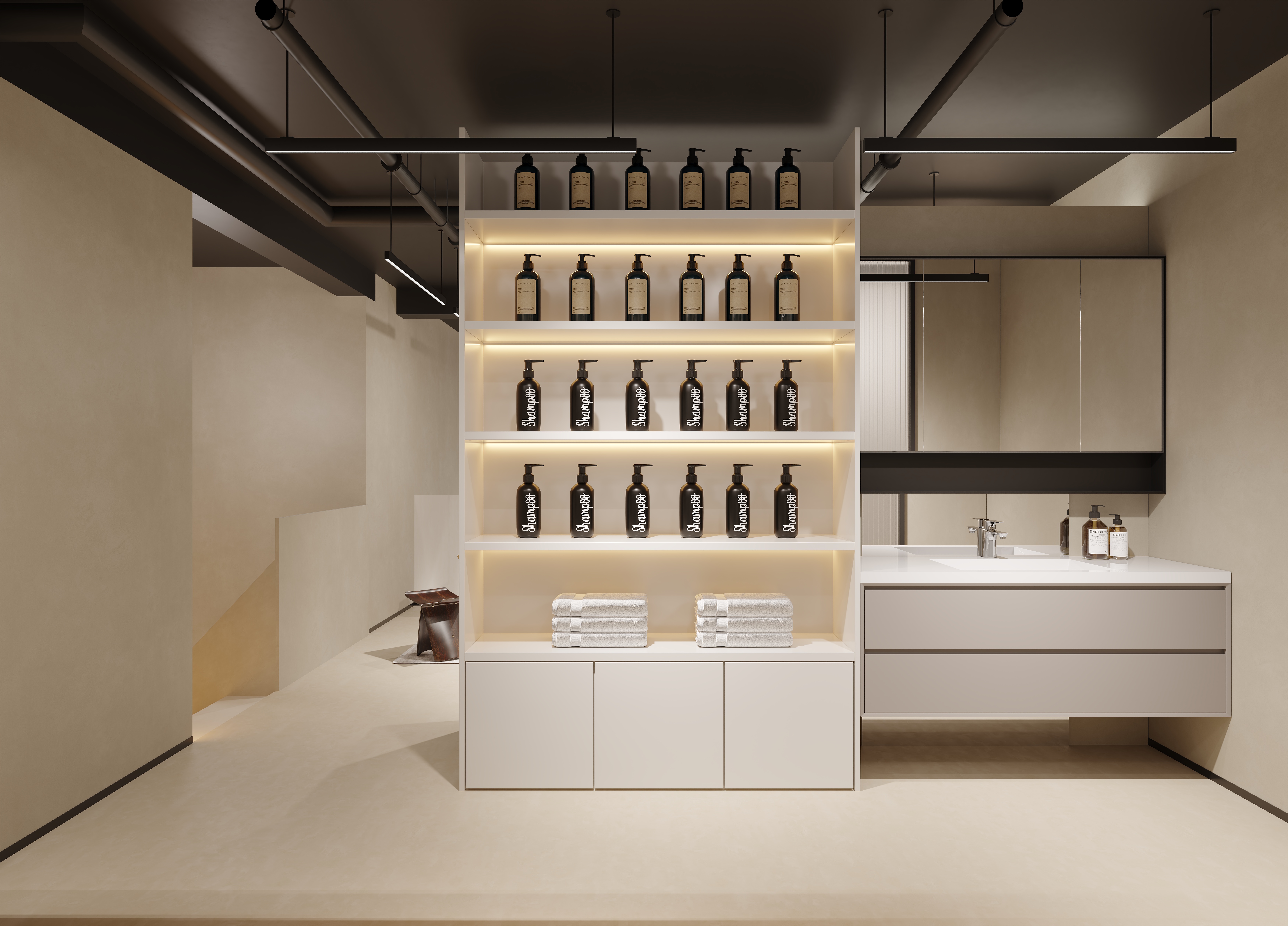 最近渲染 理发店-5