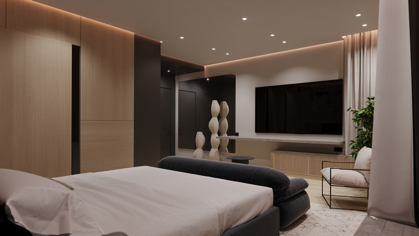 2021 年莫斯科乡村别墅卧室设计丨俄罗斯莫斯科-8