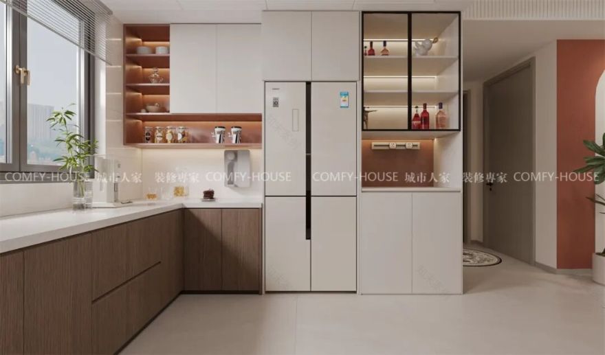 【海信观悦】139㎡丨不堆砌不浮夸,法式奶油风的‘简’与‘奢’平衡术-42