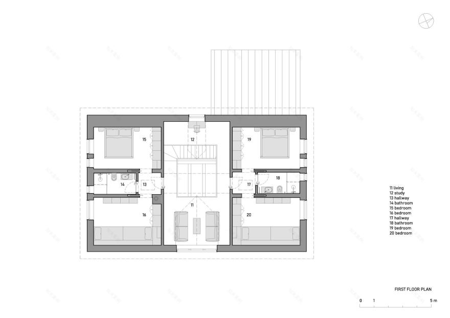 山谷上方的小屋丨捷克丨System Recovery Architects-15
